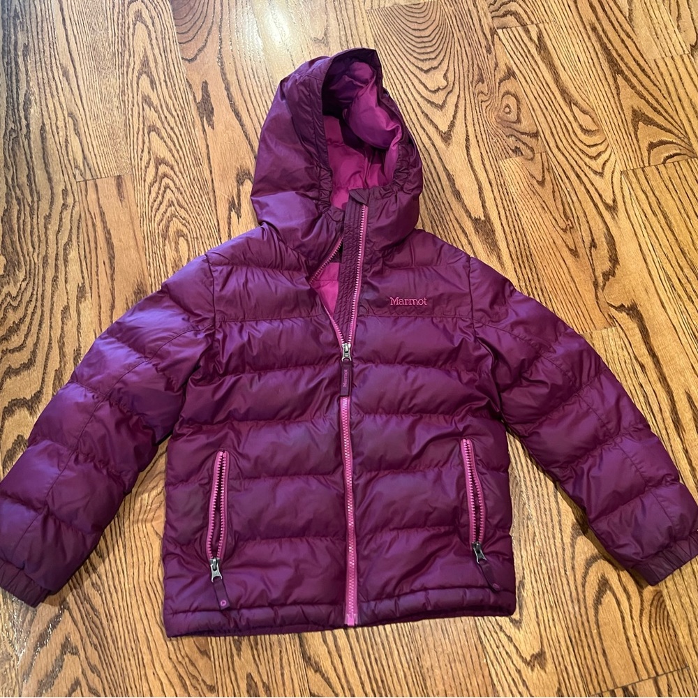 marmot girls winter jacket size small 6-7